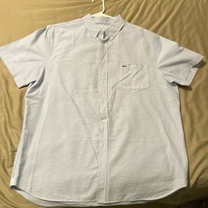 Lacoste regular fit button up short sleeve
